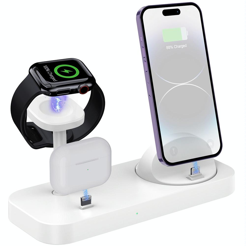 4 In 1 Charging Stand For Apple Watch And Airpods - Black