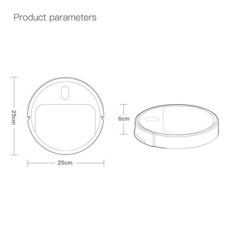 Smart Mini Sweeping Robot - Automatic Home Cleaning - Black