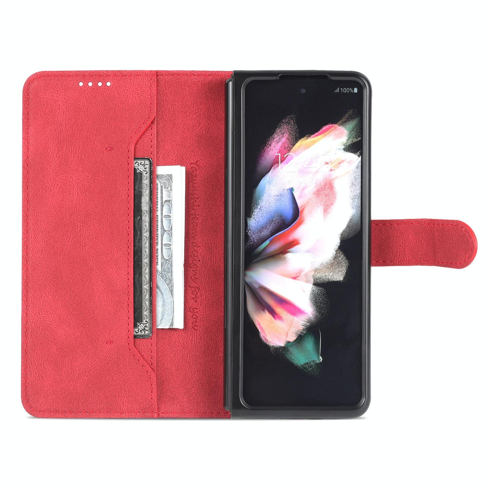 For Samsung Galaxy Z Fold4 5G Horizontal Flip Tpu Phone Case - Black