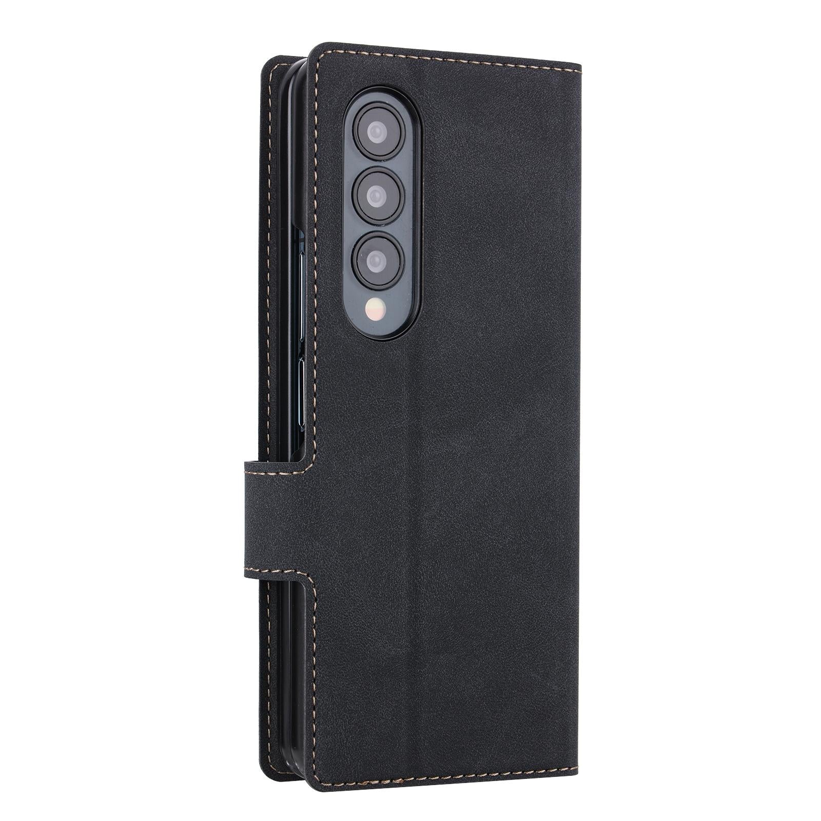 For Samsung Galaxy z Fold4 5G Vili Pr Series Flip Leather Case - Red