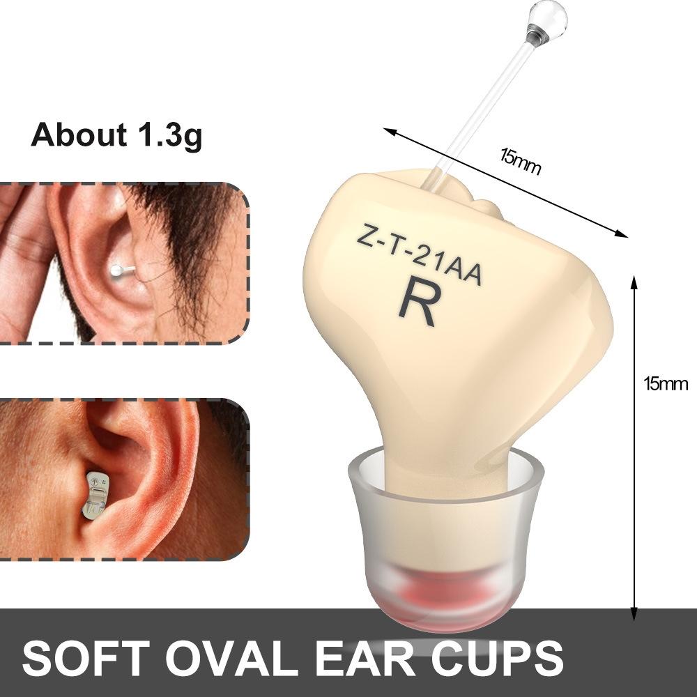 1Pair In Ear Hearing Aid For Elderly & Hearing Impaired - Skin