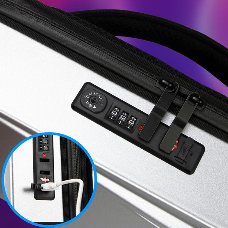 15.6-17.3 Inch Hard Shell Gaming Backpack for Men - Silver