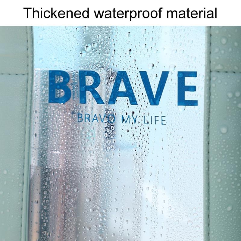 Waterproof Sports Tote For Toiletries & Makeup - Black