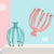 Rotating Octopus Head Massager Relaxing Ball Tool - Pink