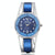 Stainless Steel Diamond Bracelet Watch for Women - Hollow Mirror Surface - Blue