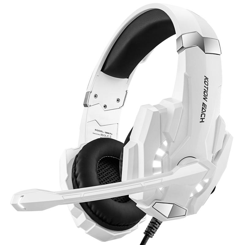 Pro Gaming Headset With Mic 2.1M Cable - Black White