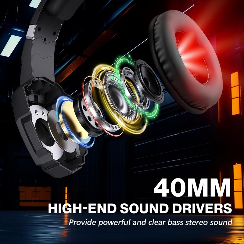 Pro Gaming Headset With Mic 2.1M Cable - Black White