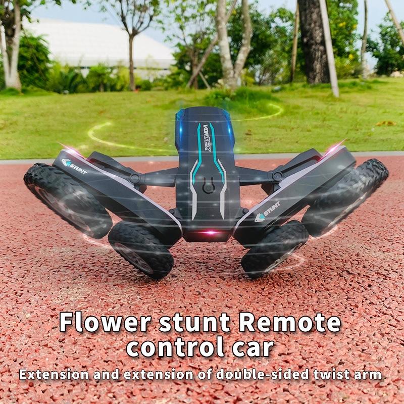 2.4g Rc Stunt Car - Double Deformation Twisting & Rotating - Black