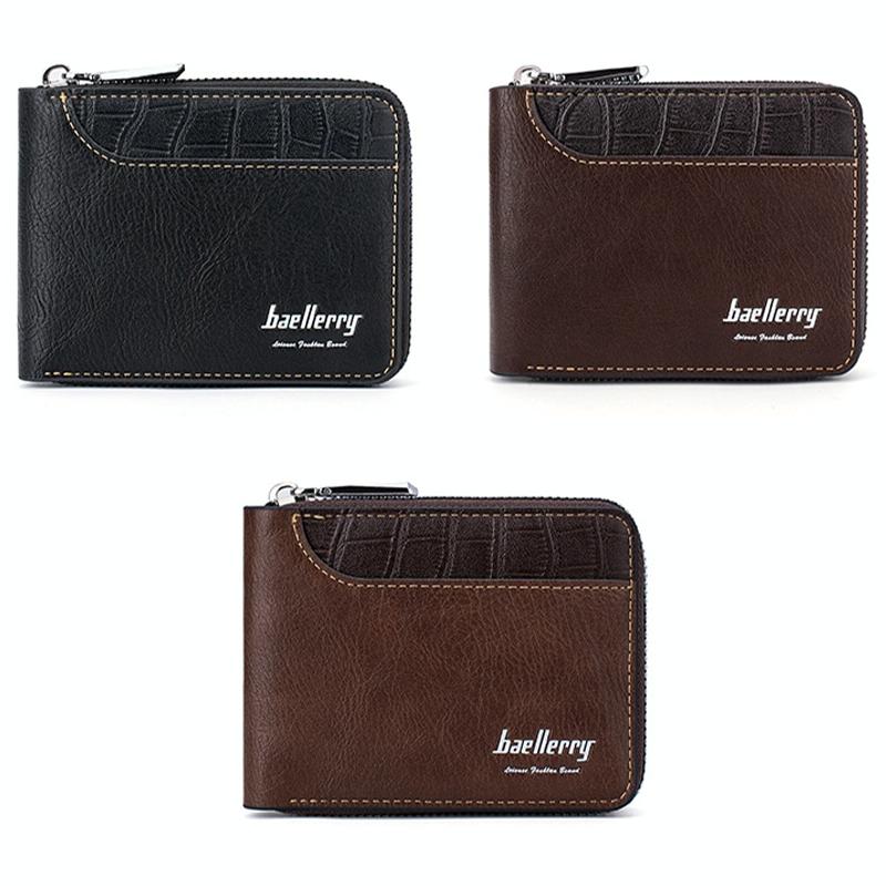 Secure Rfid Blocking Short Wallet - Anti-theft - Coffee