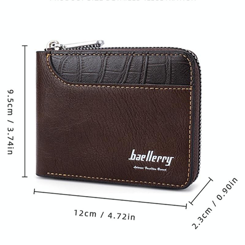 Secure Rfid Blocking Short Wallet - Anti-theft - Coffee