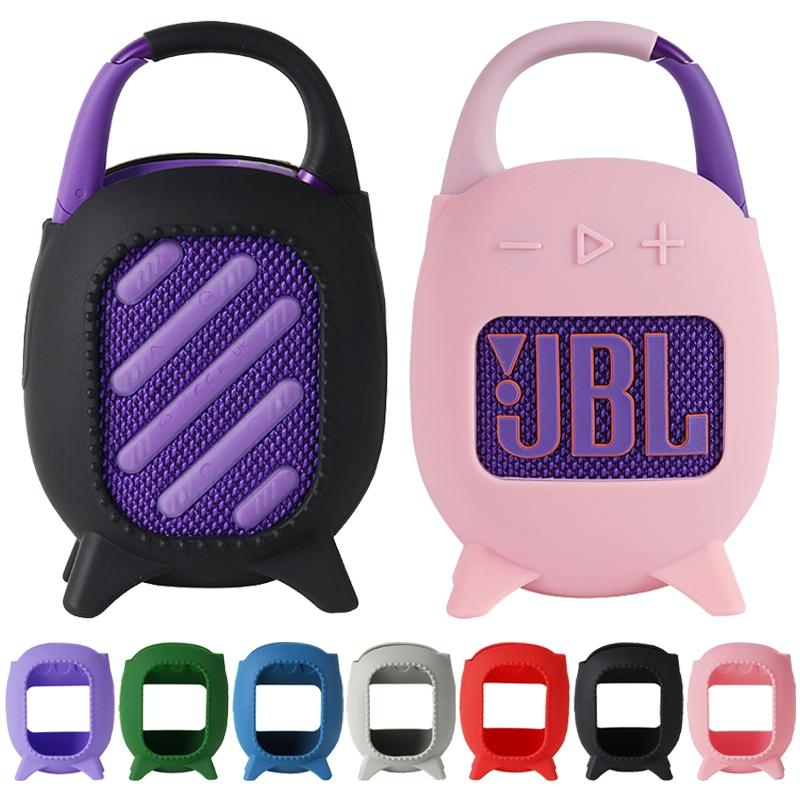 Soft Silicone Protective Case for Jbl Clip 5 Portable Speaker - Black