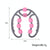 8-Round Yoga Leg Massager Ring-Shaped Roller For Training - Pink
