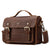 Retro Leather Men Crossbody Bag Small Square - Coffee