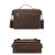 Retro Leather Men Crossbody Bag Small Square - Coffee