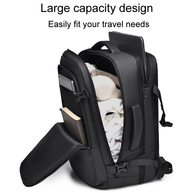 Large Capacity Expandable Business Backpack - Gray