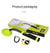 Handheld Metal Detector with Positioning Rod for Treasure Hunting - Green