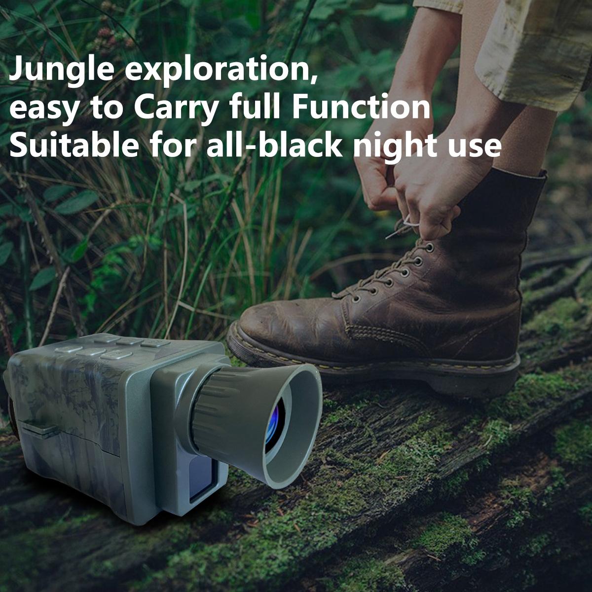4K Hd Monocular Digital Night Vision For Outdoor Hunting - Black