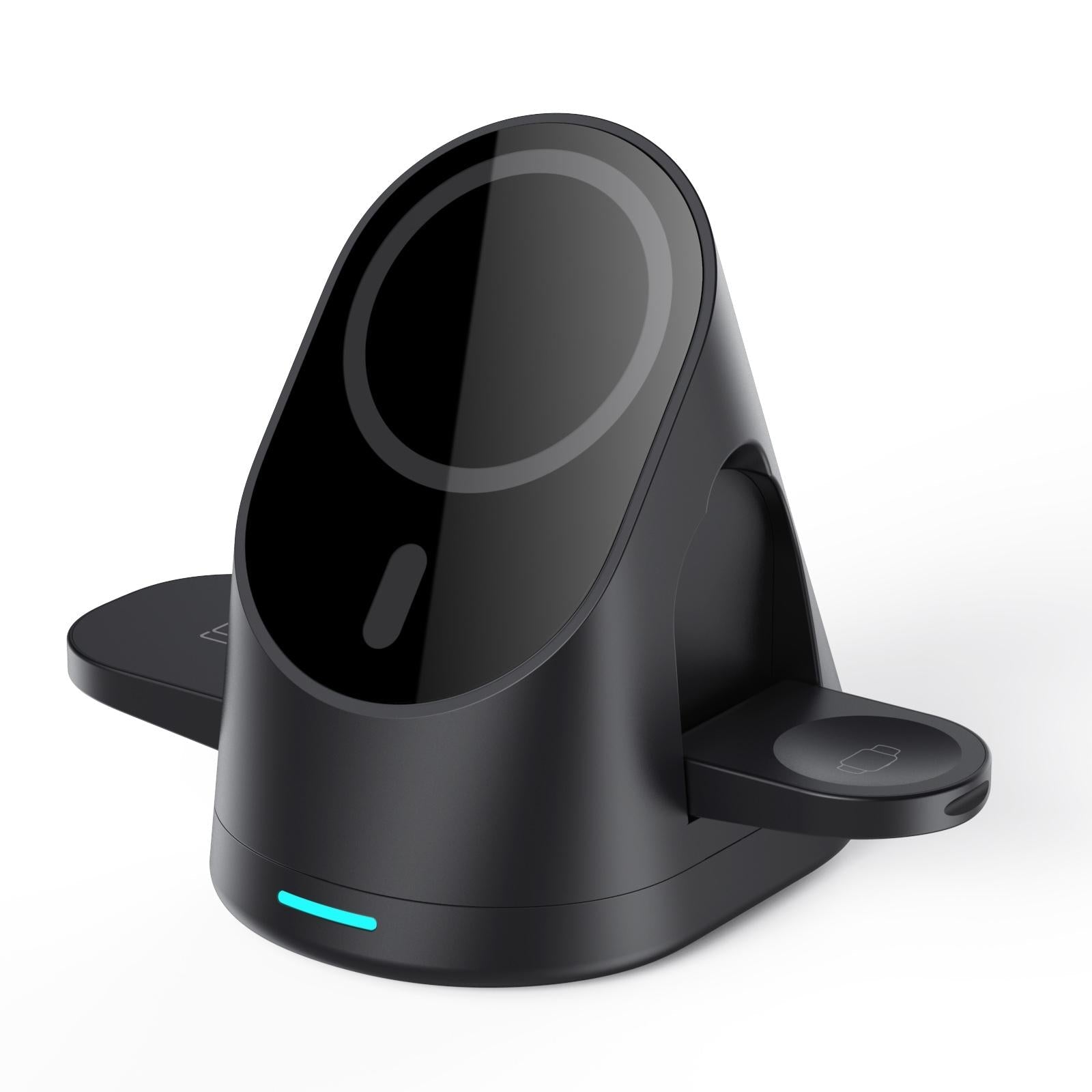 3 In 1 Magnetic Wireless Charging Bracket For Smartphone Iwatch Airpods - White