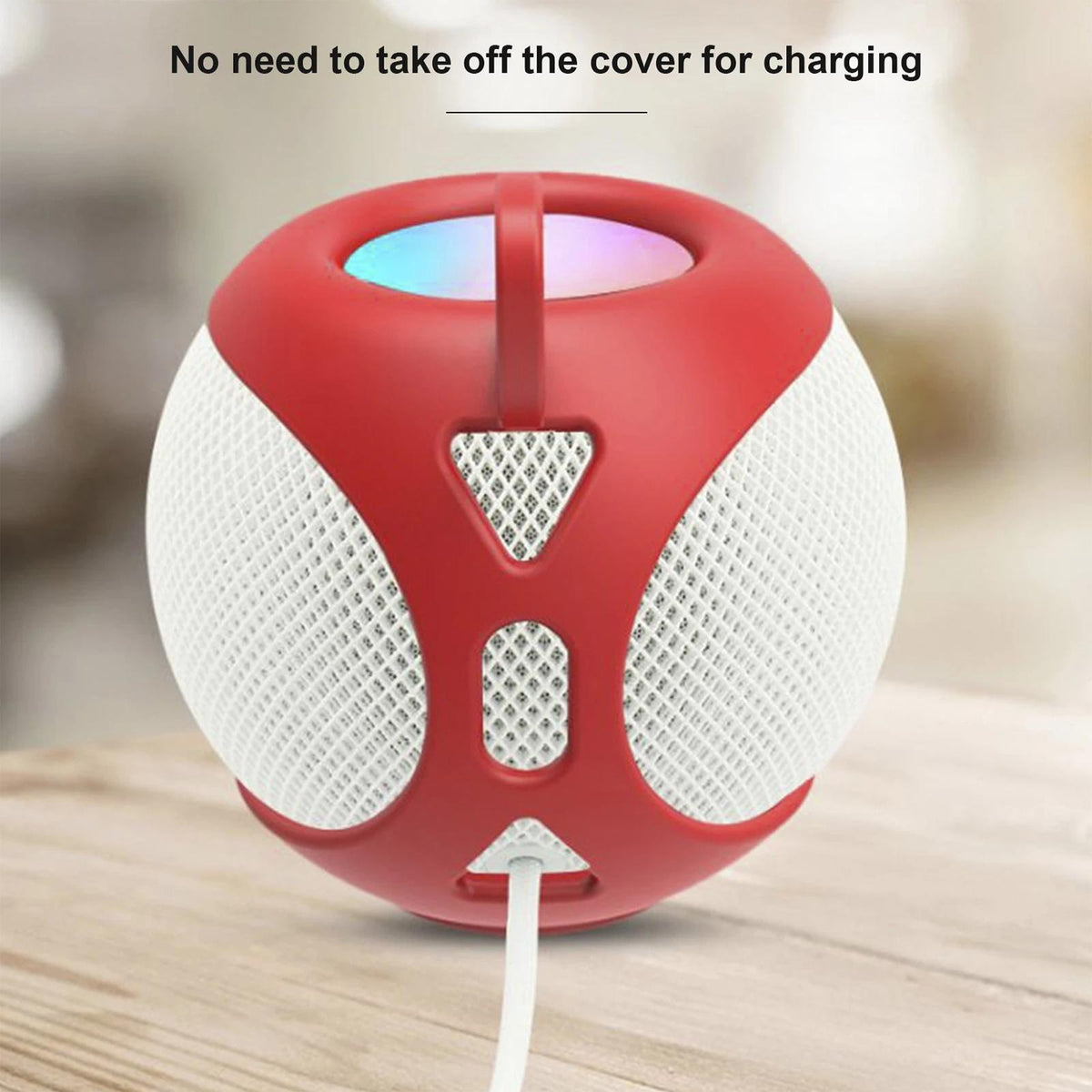Soft Silicone Protective Cover For Apple Homepod Mini Speaker - Red