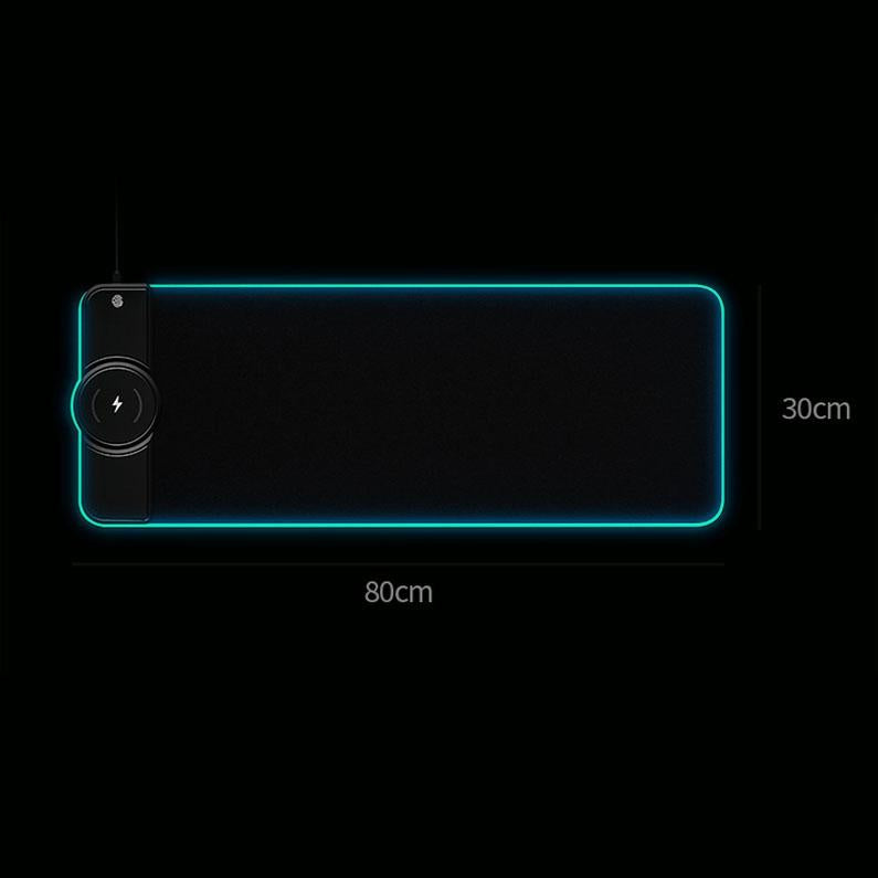 Wireless Charging Rgb Mouse Pad - Colourful