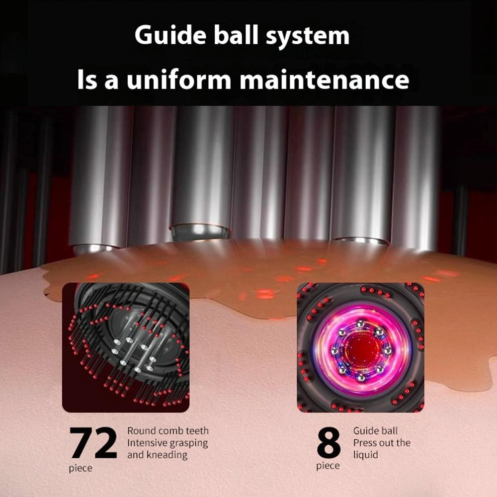 Red Light Scalp Massage Comb For Hair Growth 630Nm Liquid Care - Deep Gray