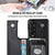 For Samsung Galaxy Z Fold4 5G Double Buckle Foldable Phone Case With Pen Slot - Black