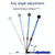 Adjustable Golf Swing Trainer for Beginners - Foldable & Corrective - Blue