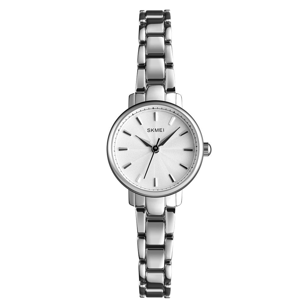 European Fashion Women Quartz Watch with Steel Band - Business and Leisure - Silver