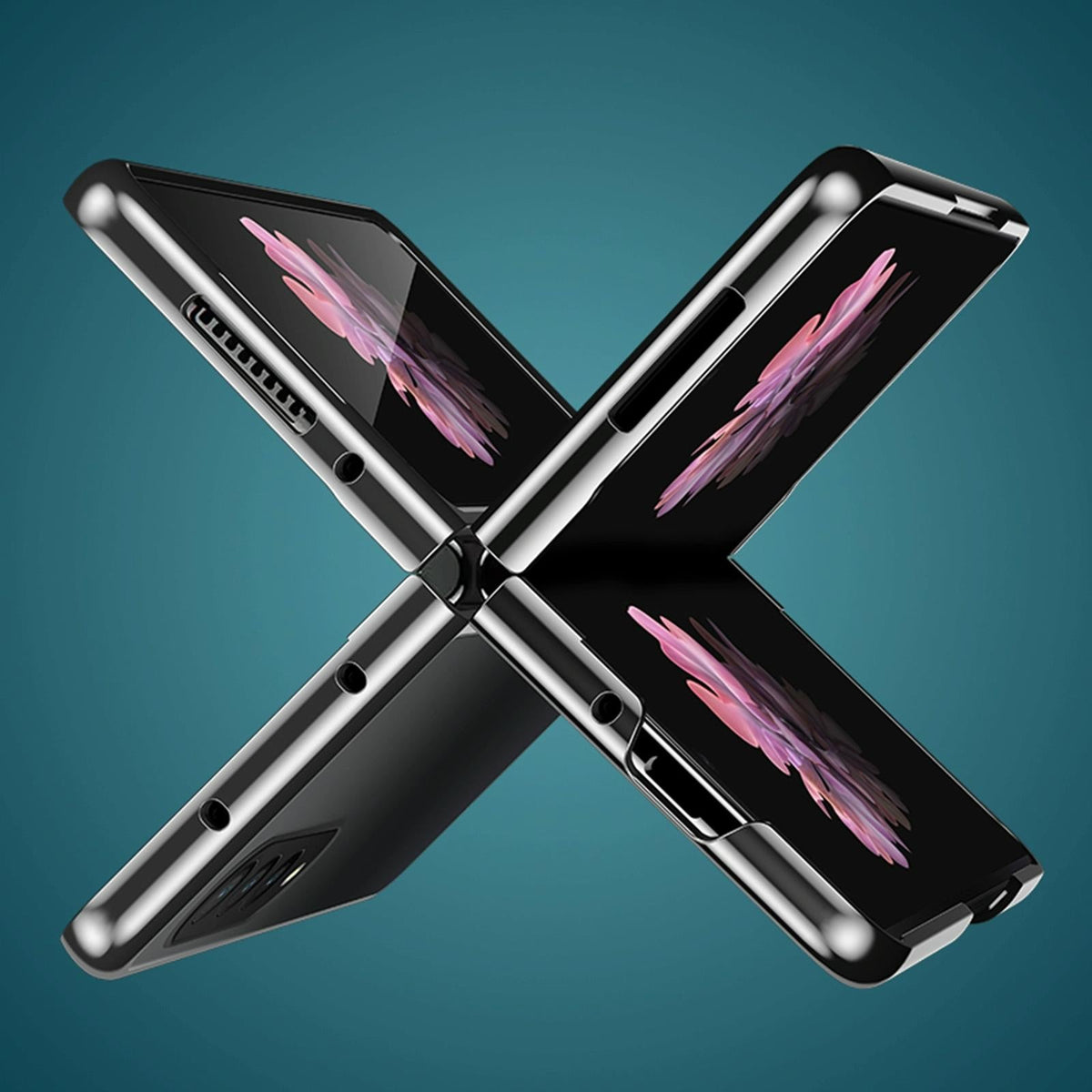 For Samsung Galaxy Z Fold4 5G Shockproof Electroplated Case Samsung Fold 4 - Gold