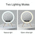 Q6 Smart Clock Display Bluetooth Speaker Fill Light Makeup Mirror With Wireless Charger Blue