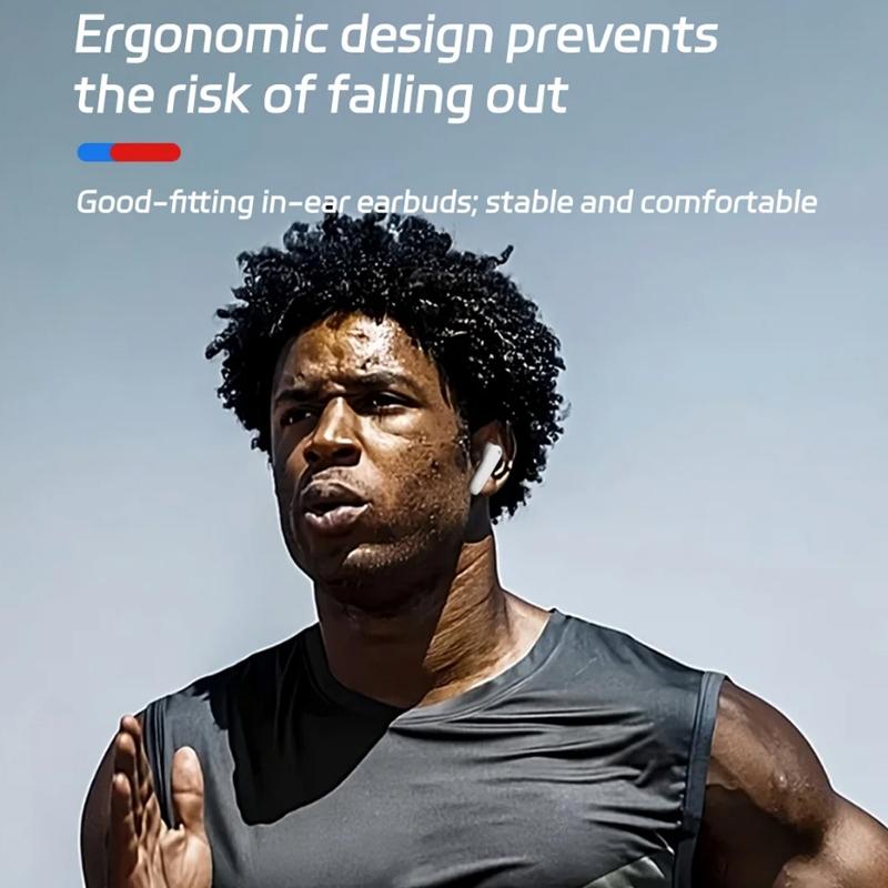 Wireless Noise-cancelling Bluetooth Earbuds - Music Cube - White