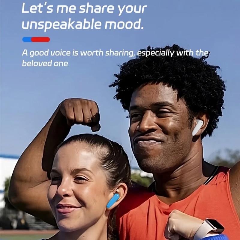 Wireless Noise-cancelling Bluetooth Earbuds - Music Cube - White