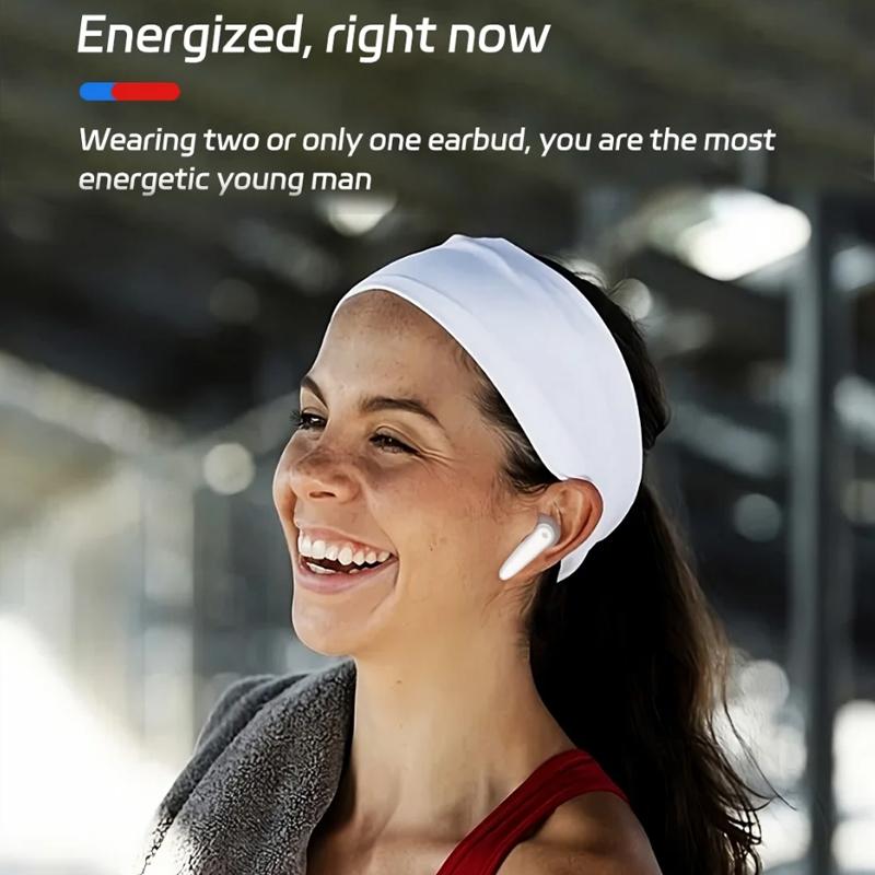 Wireless Noise-cancelling Bluetooth Earbuds - Music Cube - White