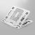 Adjustable Laptop Cooling Stand - Foldable Design - White