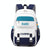 Versatile 15.6 Backpack for School & Work - Casual Design - Blue And White