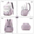 Versatile 15.6 Backpack for School & Work - Casual Design - Blue And White