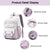 Versatile 15.6 Backpack for School & Work - Casual Design - Blue And White