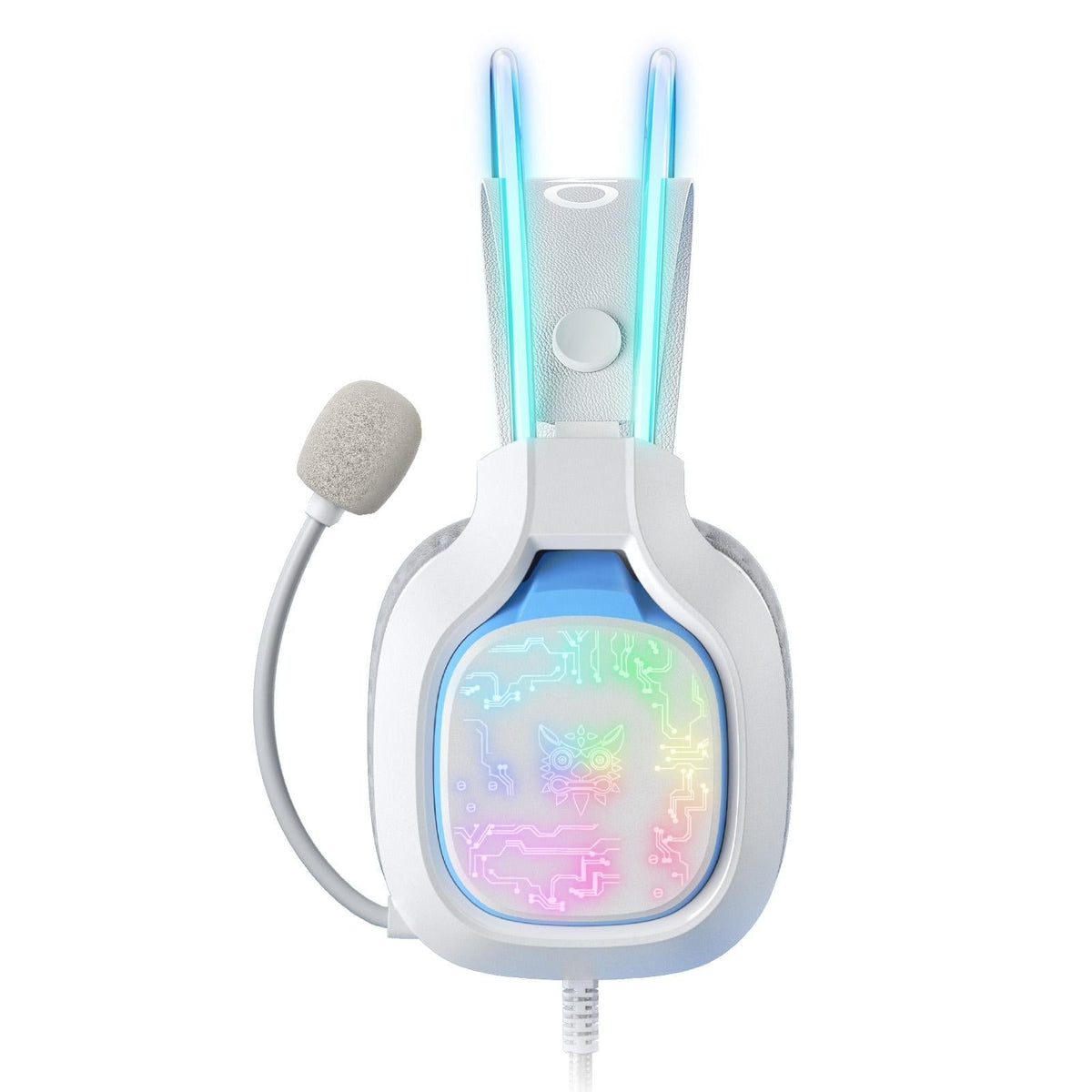 Colourful Light Gaming Headset With Mic 1.8M Cable - White