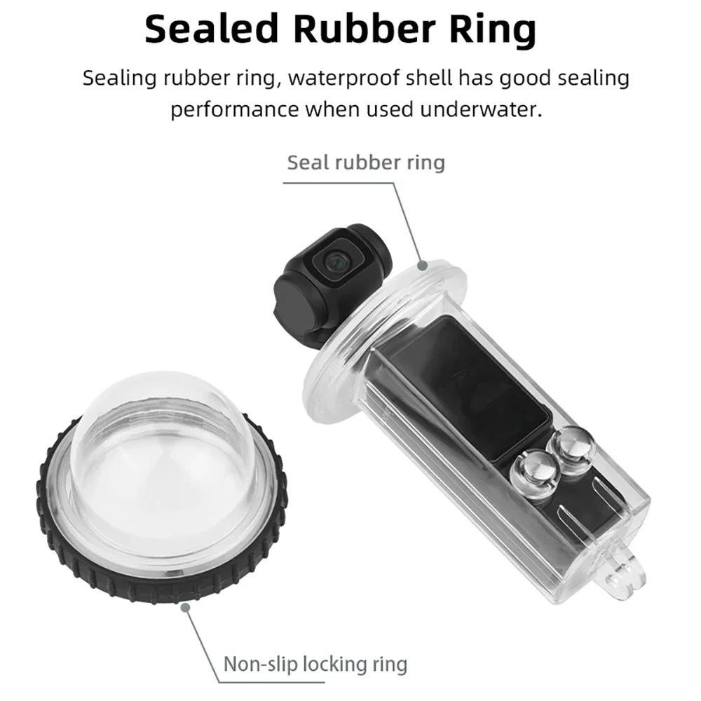 Waterproof Diving Housing for Dji Pocket 3 - 40m Depth - Black Handle