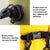 Waterproof Outdoor Rafting Backpack Inflatable Swimming Tote Bag For River Tracing And More - Yellow Black