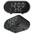 15W Wireless Charger With Mirror & Clock - White
