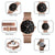 Simple Business Women Watch - Fashion Europe & America - Rose Gold