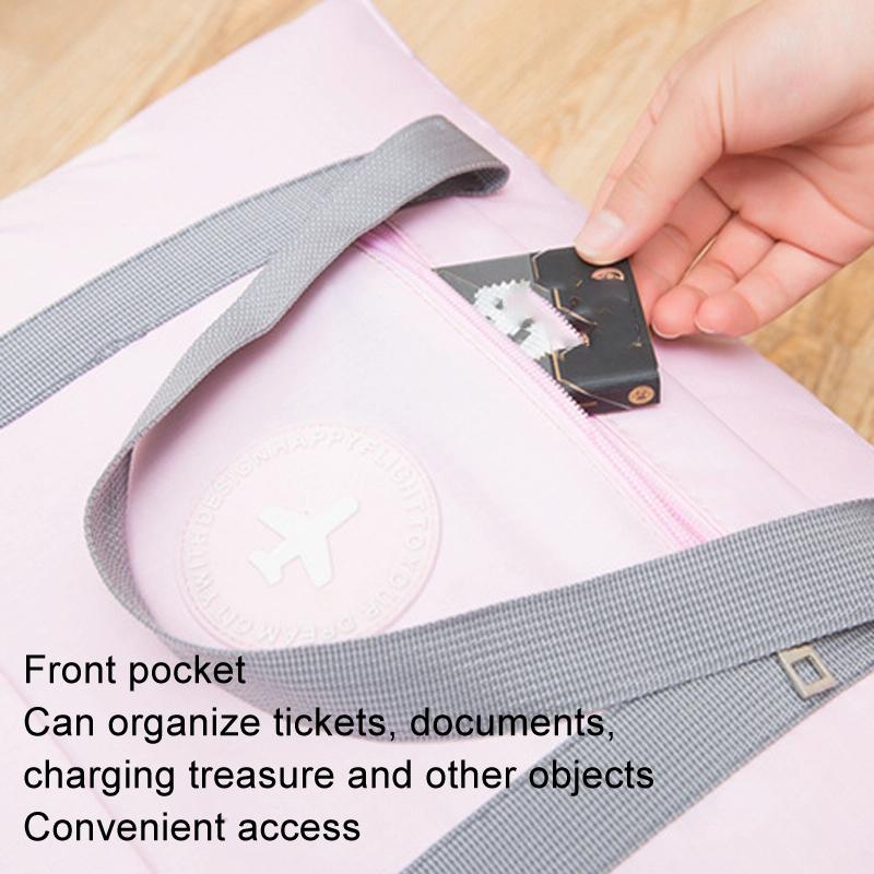 Folding Travel Bag With Trolley Case For Luggage