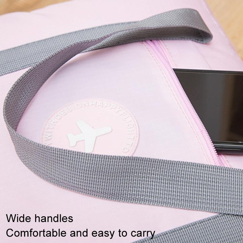 Folding Travel Bag With Trolley Case For Luggage