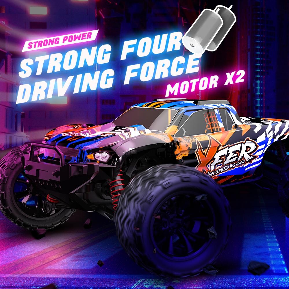 High Speed 1 16 Rc 4wd Car - Full Scale - Orange