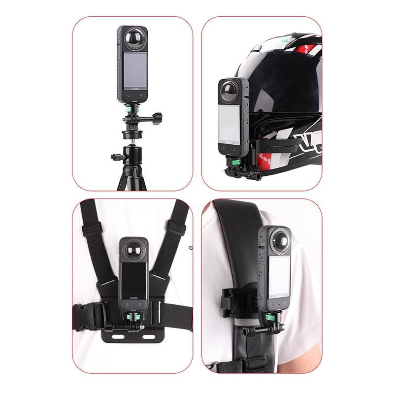 Universal 1 / 4 Inch Screw Action Camera Adapter - Adjustable - Green Black