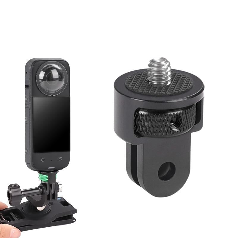 Universal 1 / 4 Inch Screw Action Camera Adapter - Adjustable - Green Black