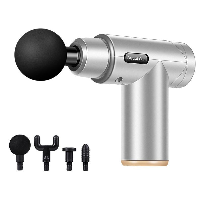 Fascia Mini Electric Muscle Portable Fitness Muscle Relaxing Massager / Massage Gun - Dark Night Black