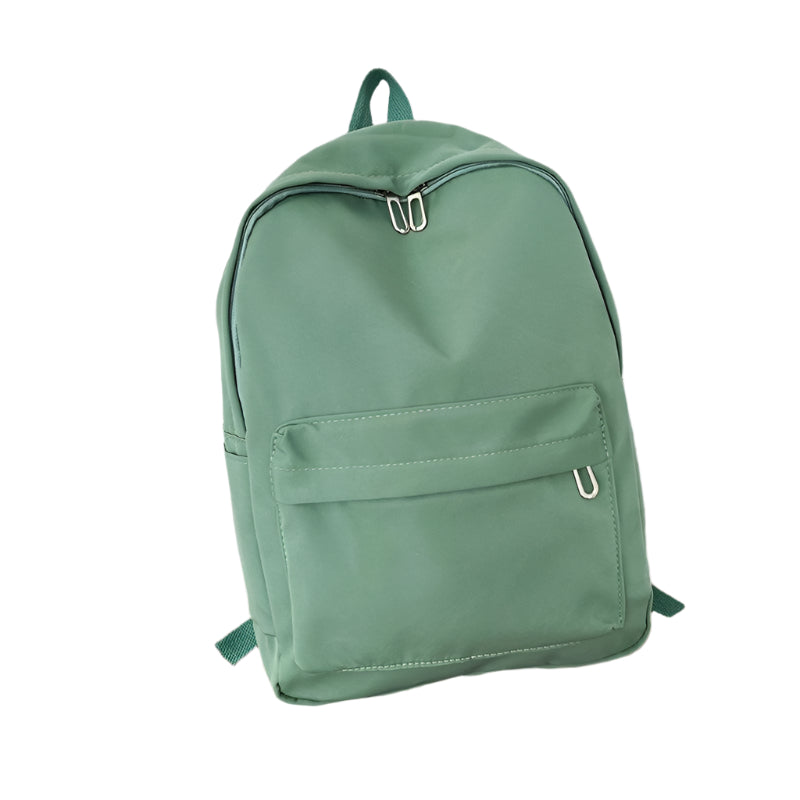 Simple Women Travel Backpack Solid Colour - Green