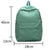 Simple Women Travel Backpack Solid Colour - Green